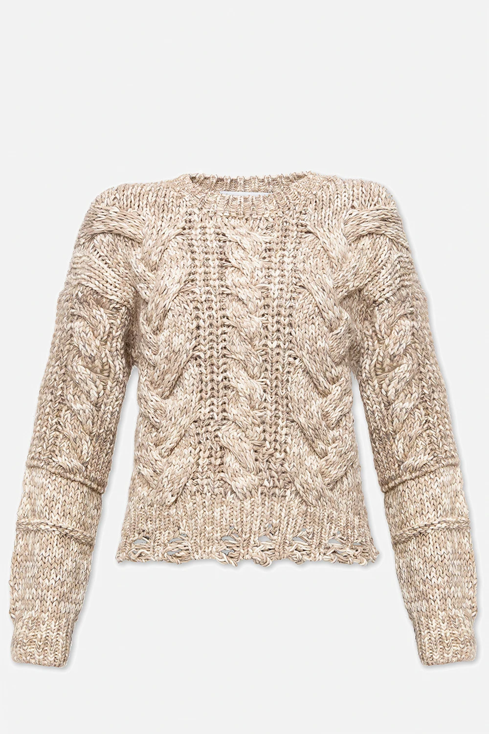 Sweter z efektem znoszenia