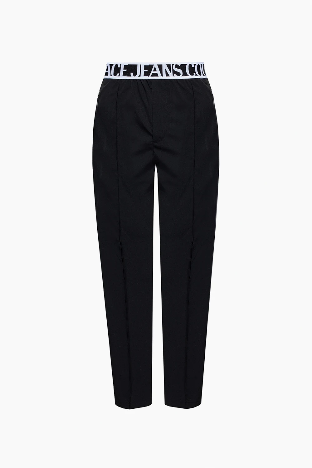 BLACK Logo creased pants