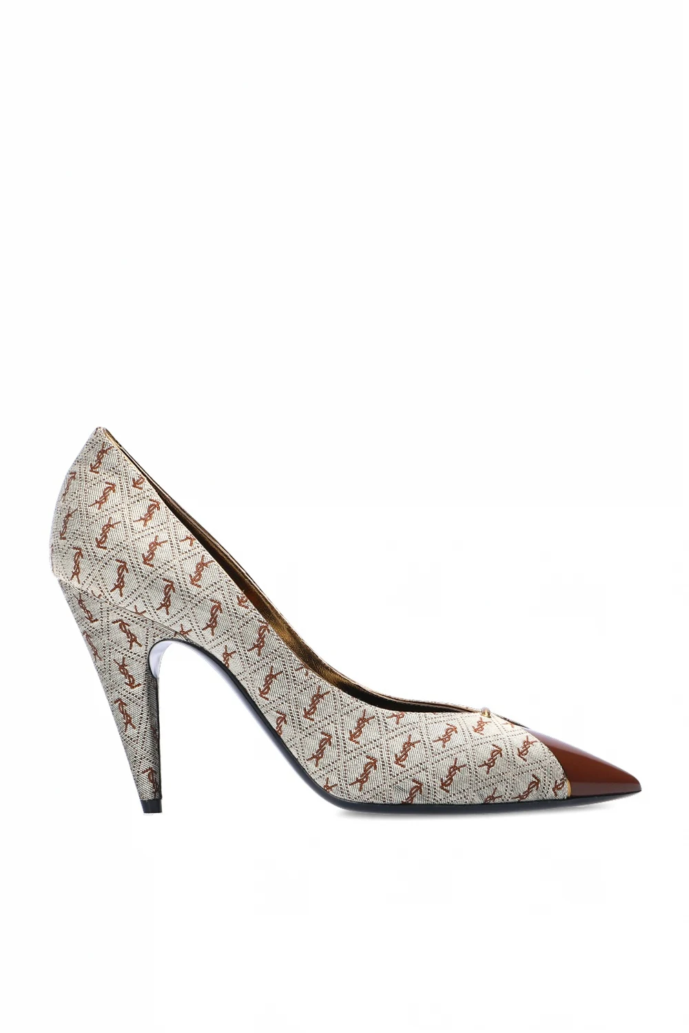 Stiletto pumps with logo