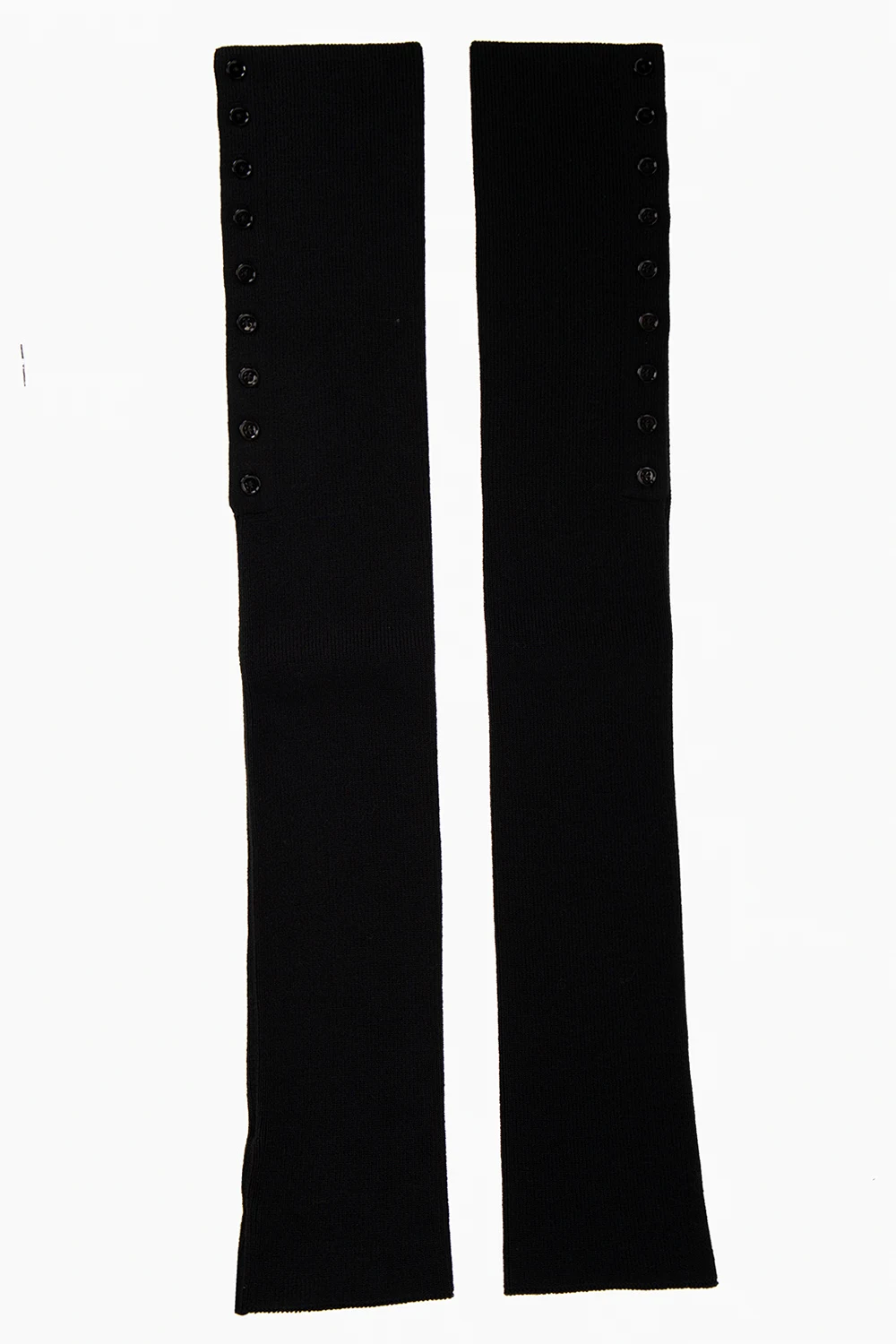 Prążkowane getry z guzikami