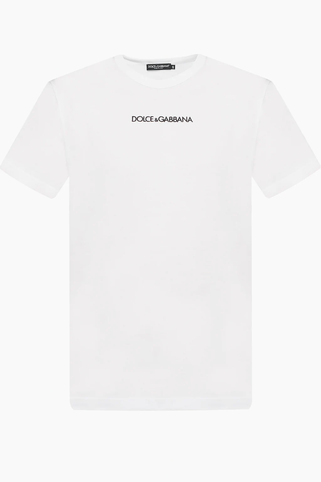 WHITE Logo-embroidered T-shirt