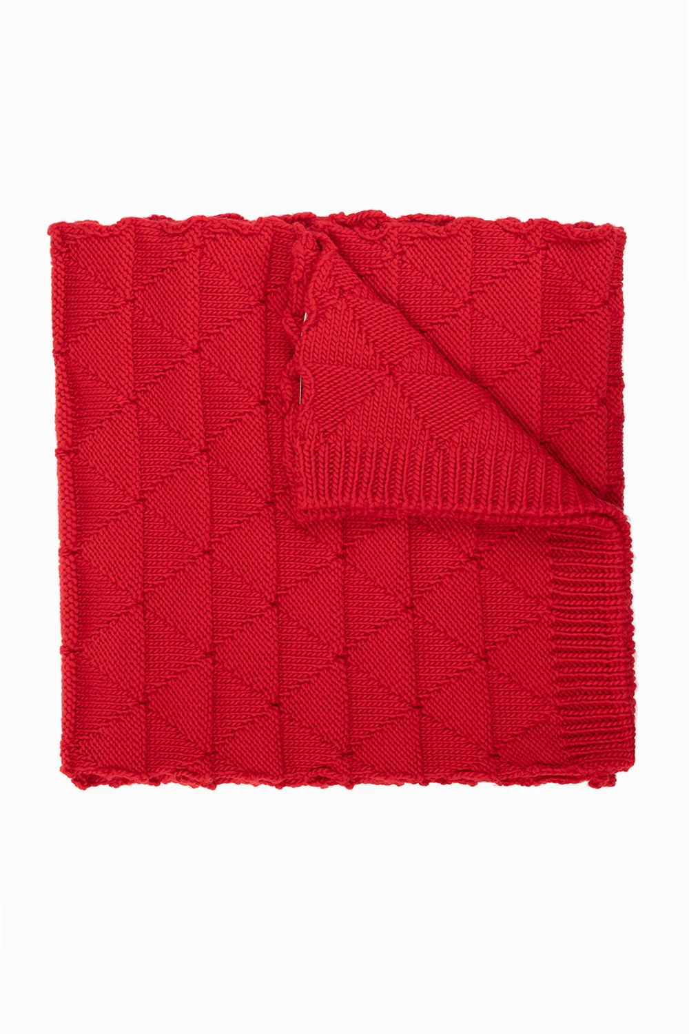 RED Knitted scarf