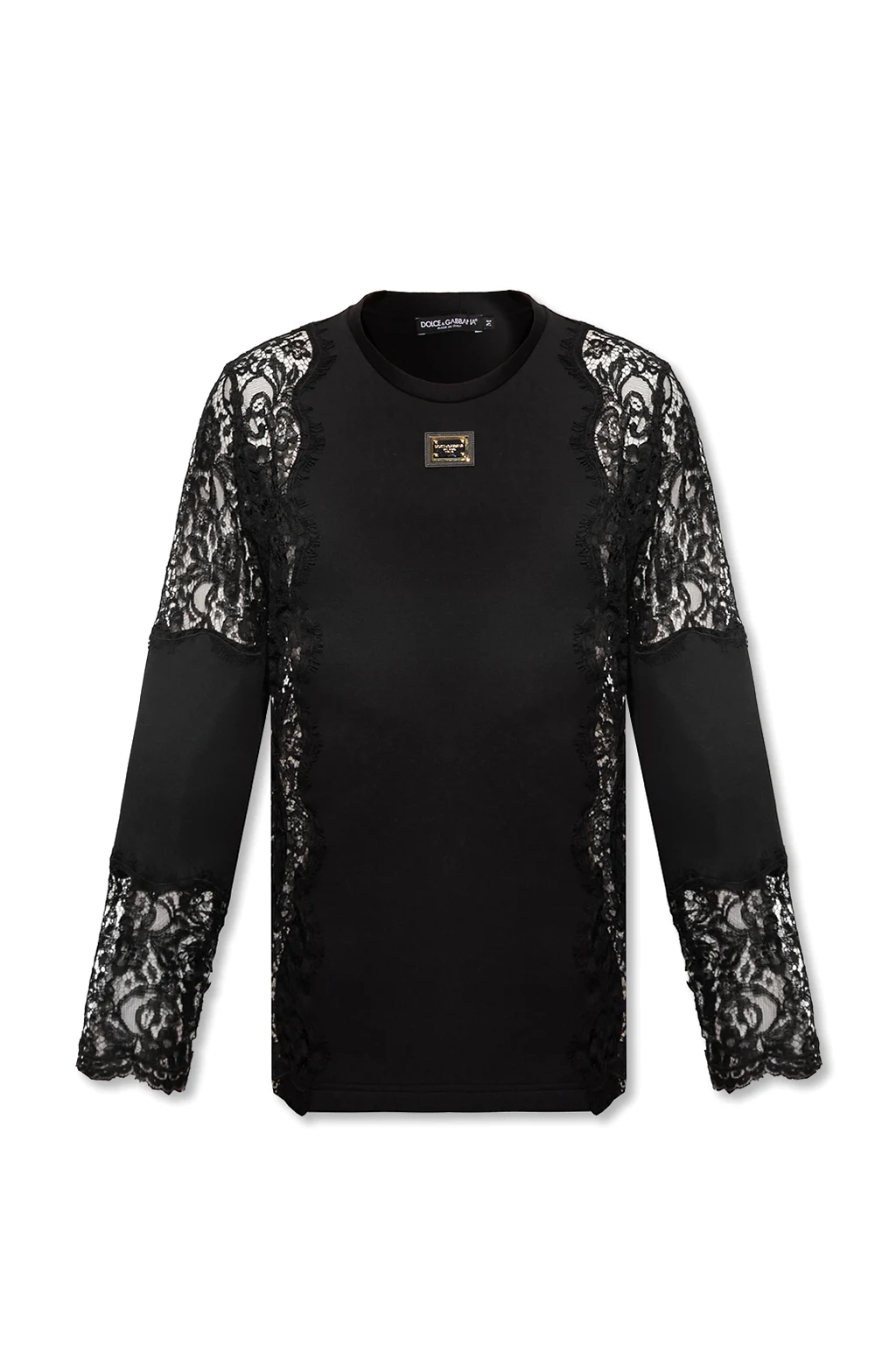 BLACK Lace sweatshirt