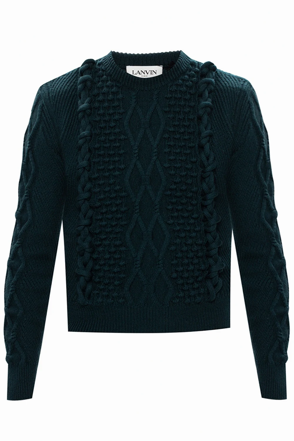 Sweter z pleceniem