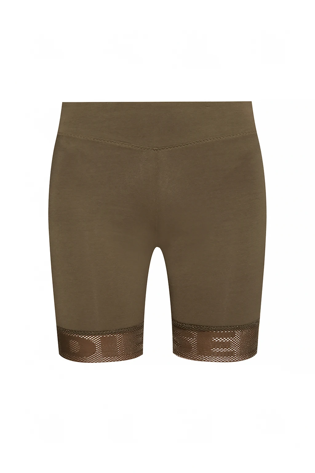 GREEN Short leggings with logo