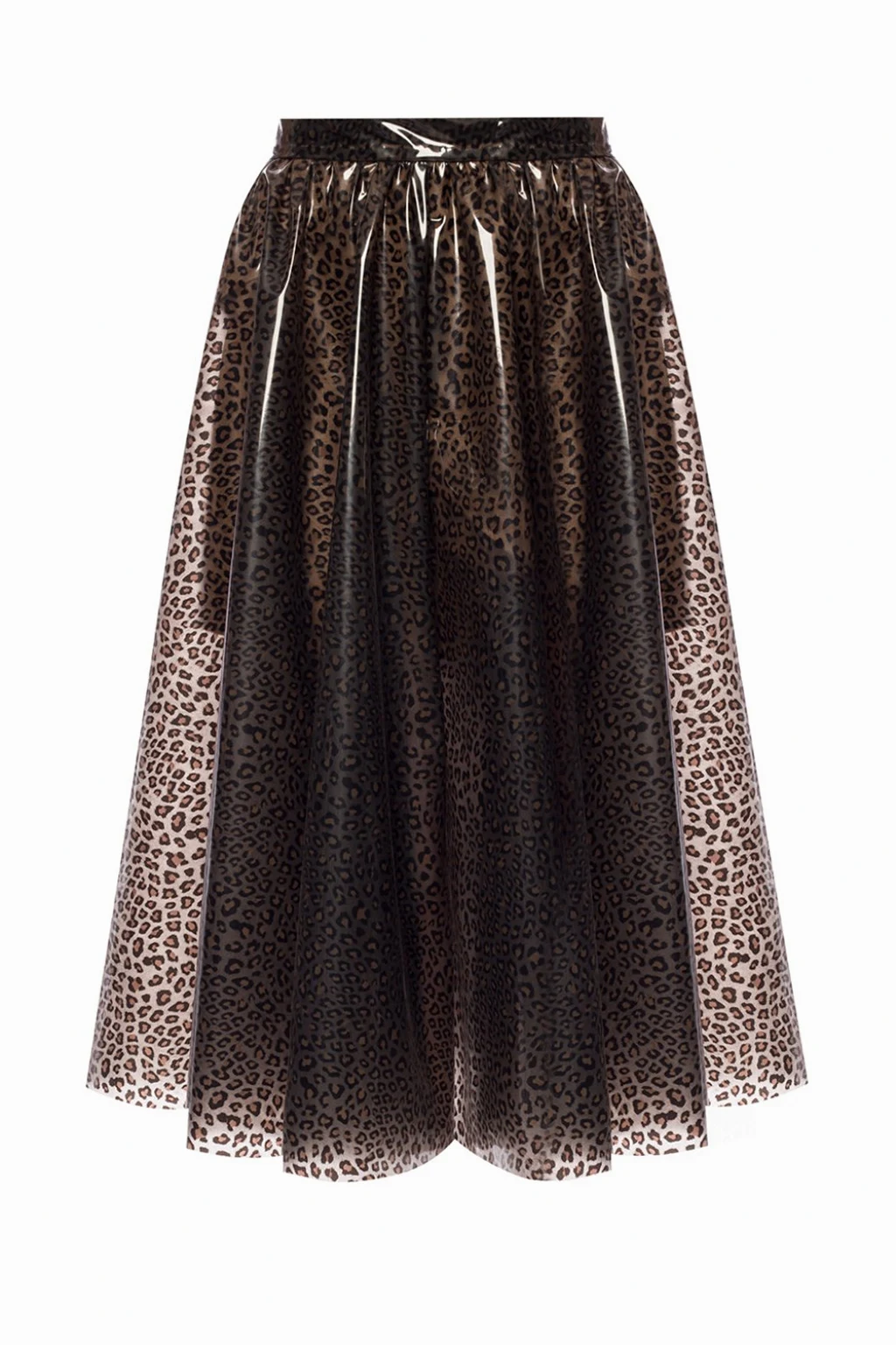 Leopard-printed skirt