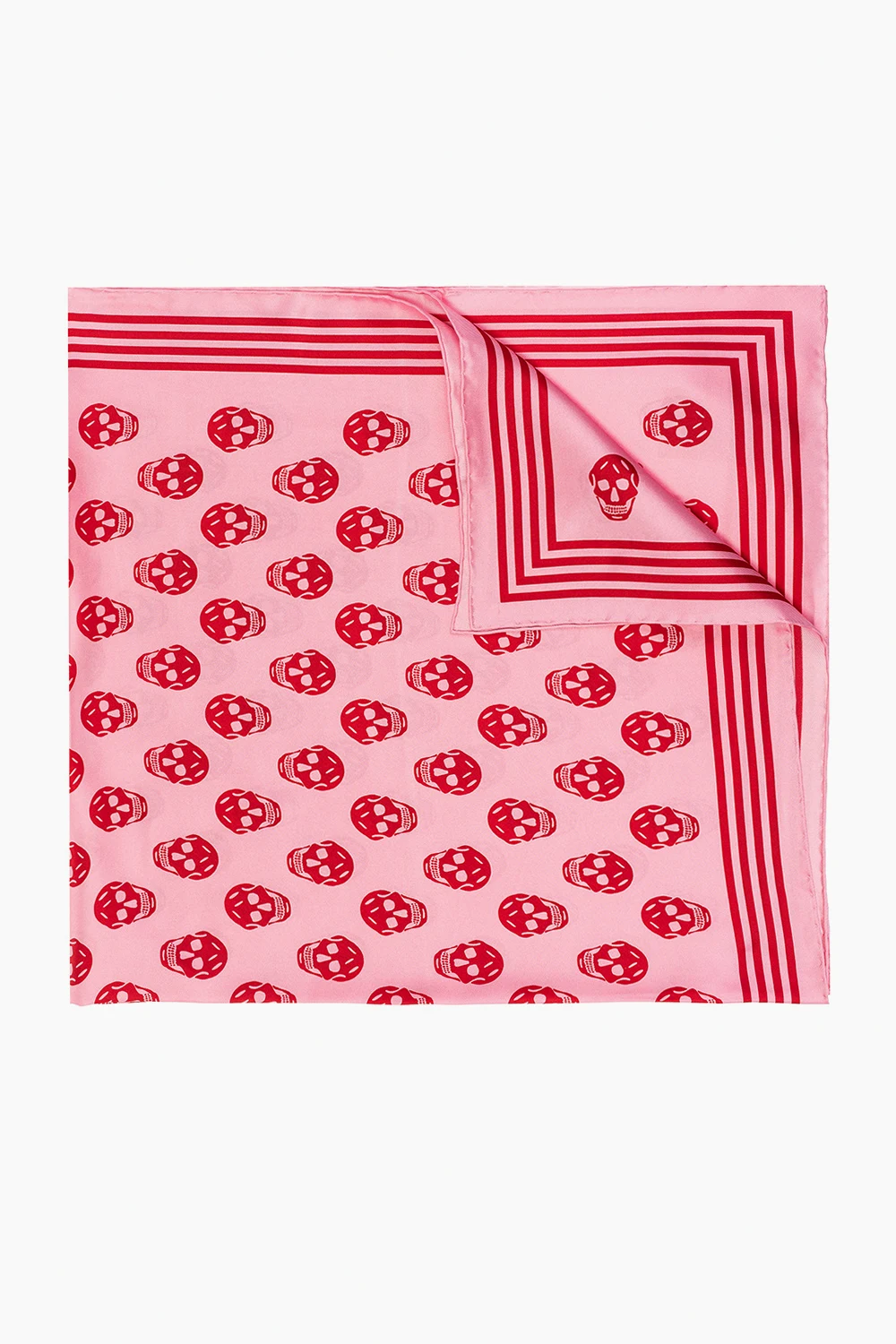 PINK Scarf with skull motif