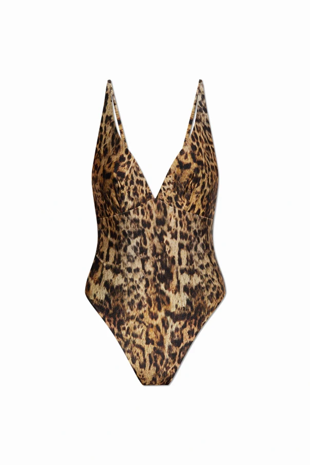 BRĄZOWY Jednoczęściowy kostium kąpielowy `Saph`