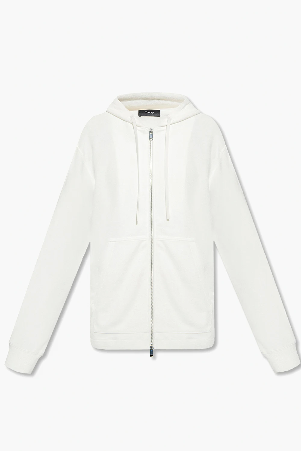 WHITE Zip-up hoodie