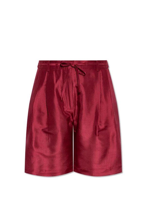 RED Silk shorts "Peppi"