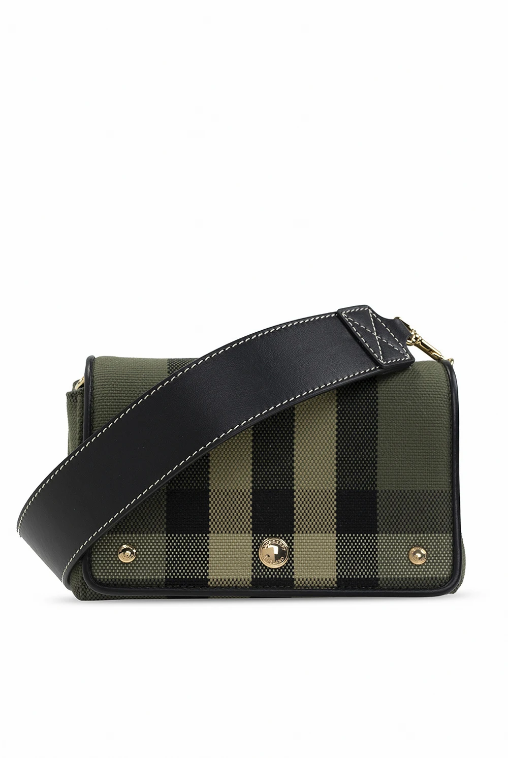 GREEN Checked shoulder bag