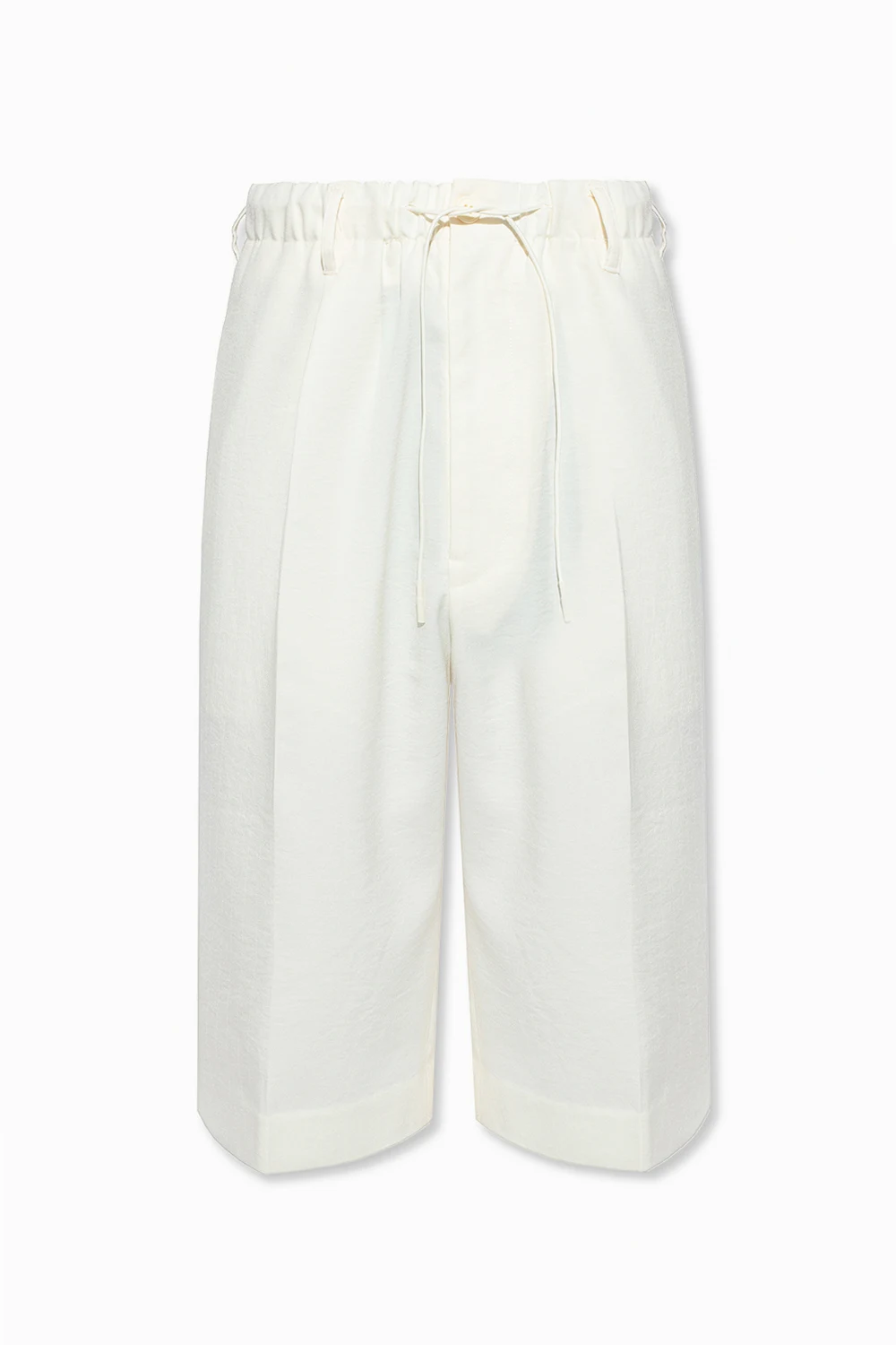 cream Shorts with logo