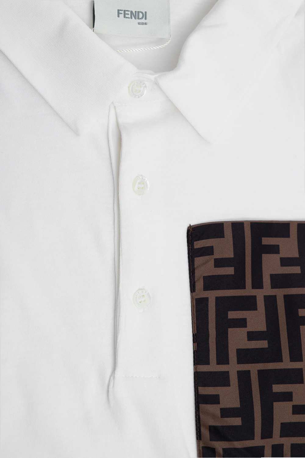 WHITE Polo shirt with logo