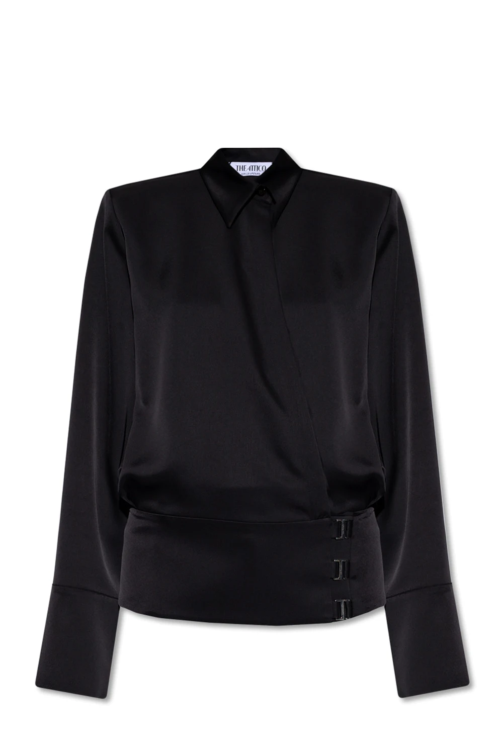 Shirt with decorative fastener