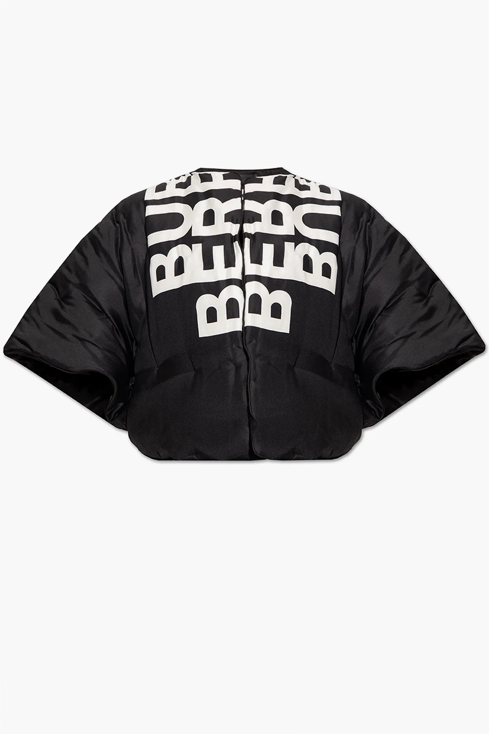 BLACK ‘Carrie’ insulated silk poncho