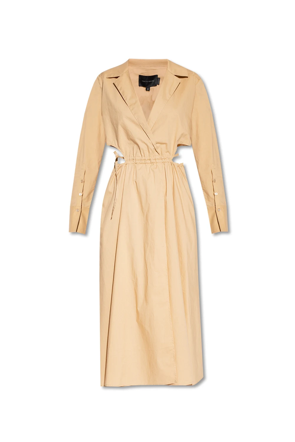 beige ‘David’ dress from organic cotton
