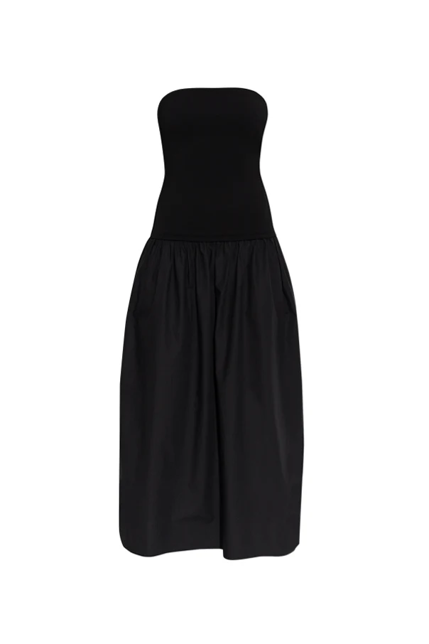 CZARNY Sukienka z odkrytymi ramionami