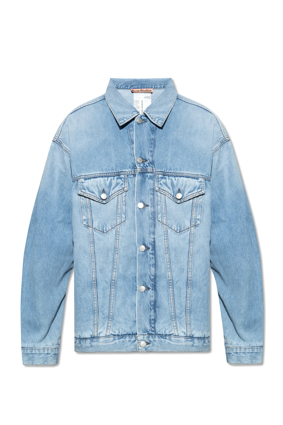 Distressed denim jacket