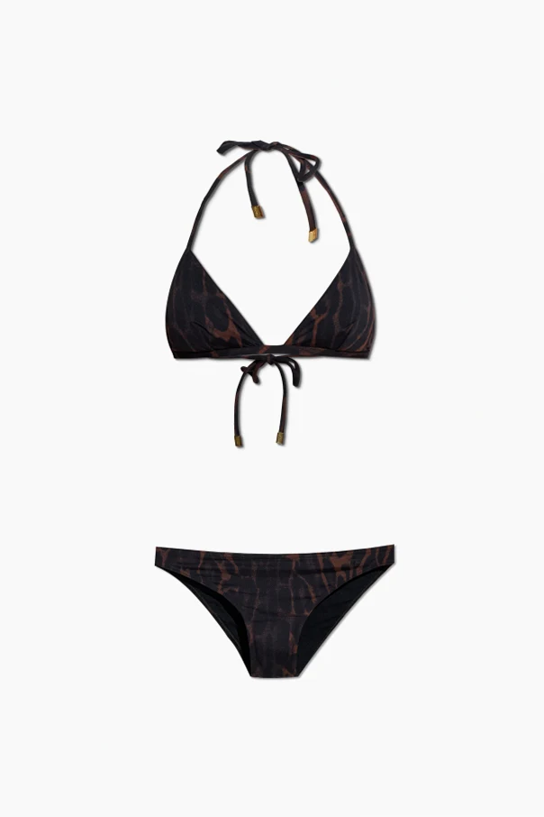 BRAUN Zweiteiliger Badeanzug mit Animal-Print