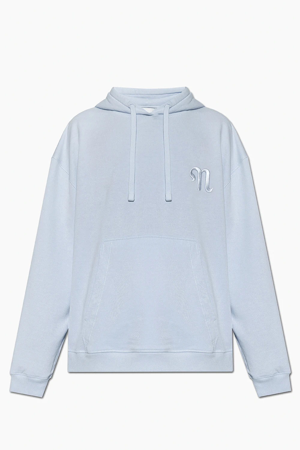 light blue ‘Ever’ hoodie with logo
