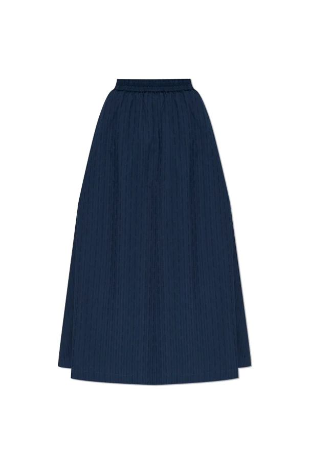 NAVY BLUE "Satina" skirt
