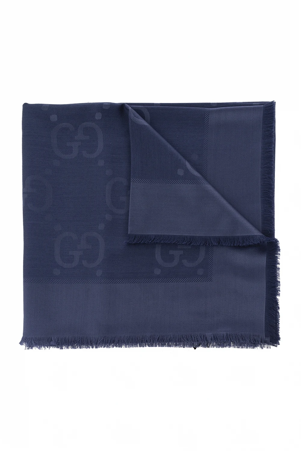BLUE Shawl with ‘GG’ pattern