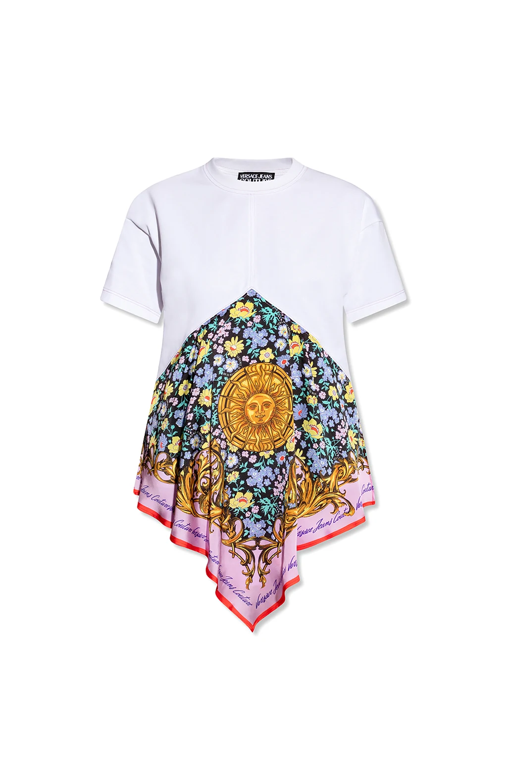 MULTICOLOUR T-shirt with ‘Sun Flower Garland’ motif
