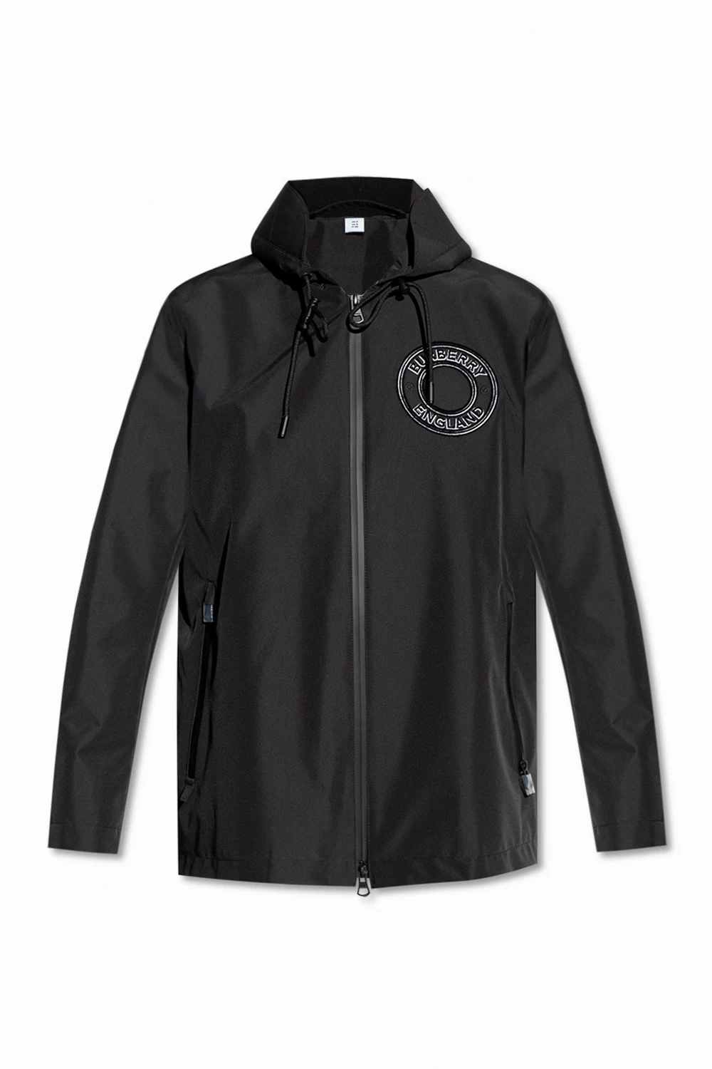BLACK Rain jacket with logo