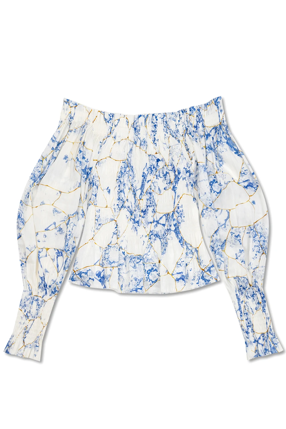 WHITE ‘Lara’ top with puff sleeves