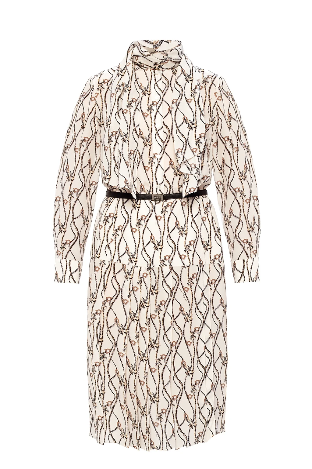 Patterned logo dress