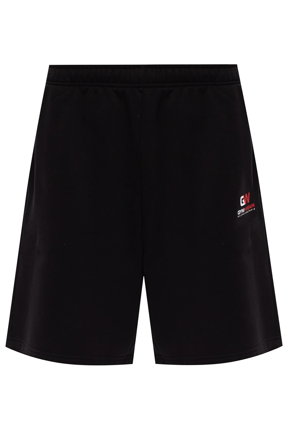 BLACK Sweat shorts with logo