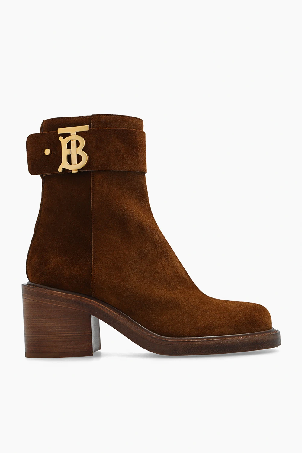 BROWN ‘Westella’ suede heeled ankle boots
