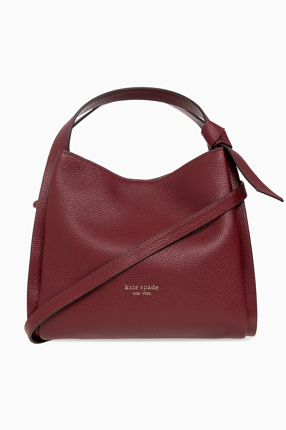 BURGUNDY ‘Knott Medium’ shoulder bag
