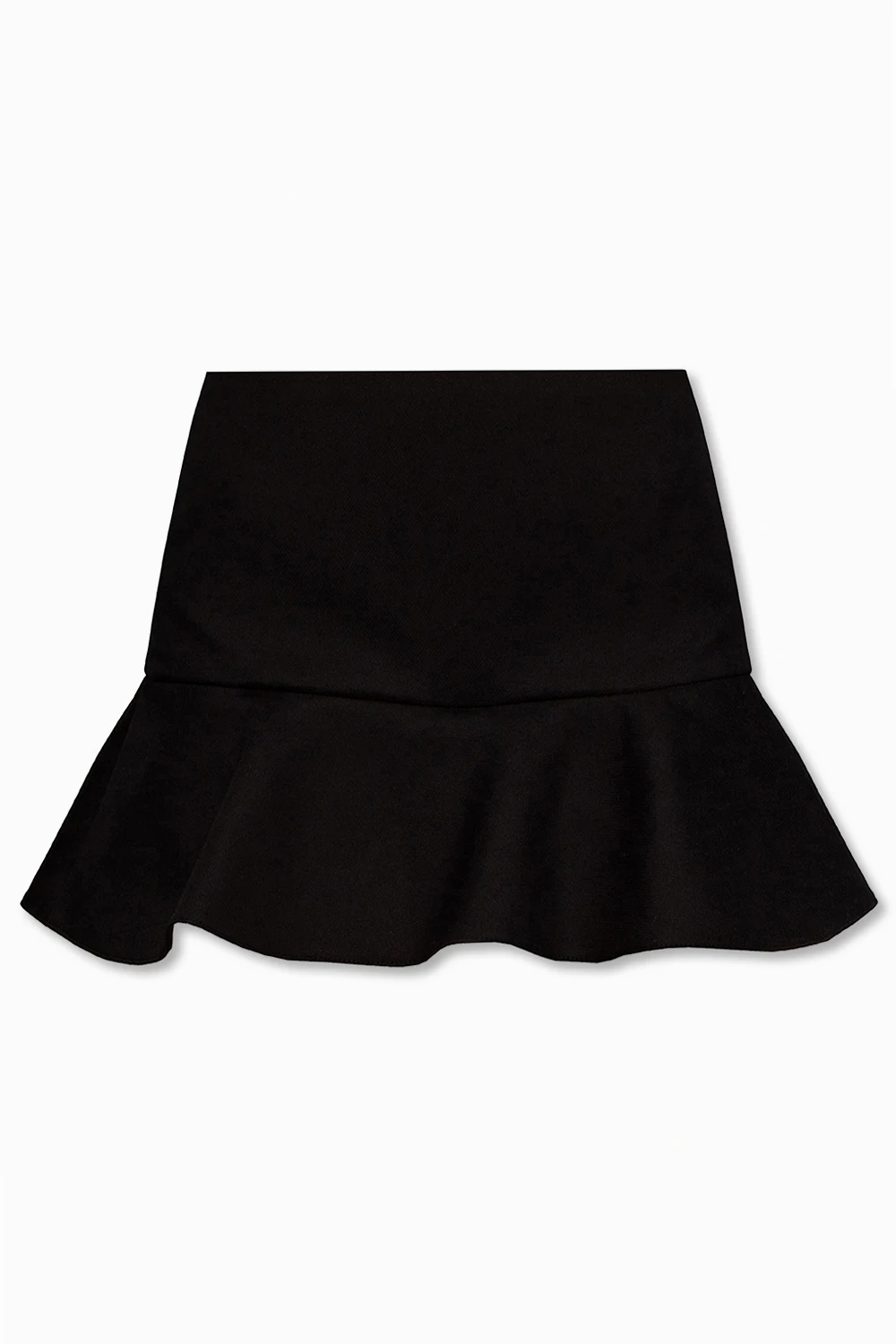 BLACK Ruffled shorts