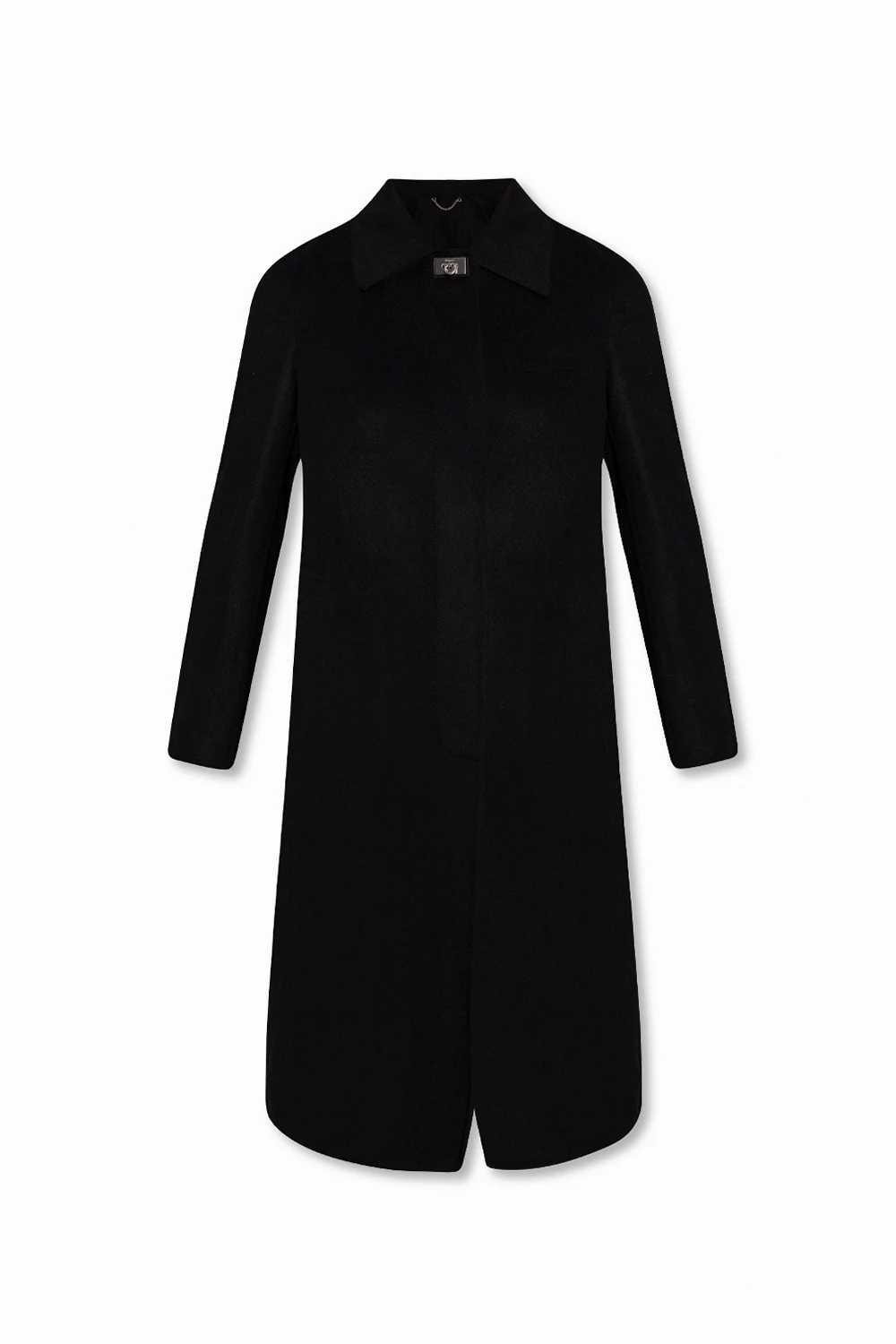 Coat with logo