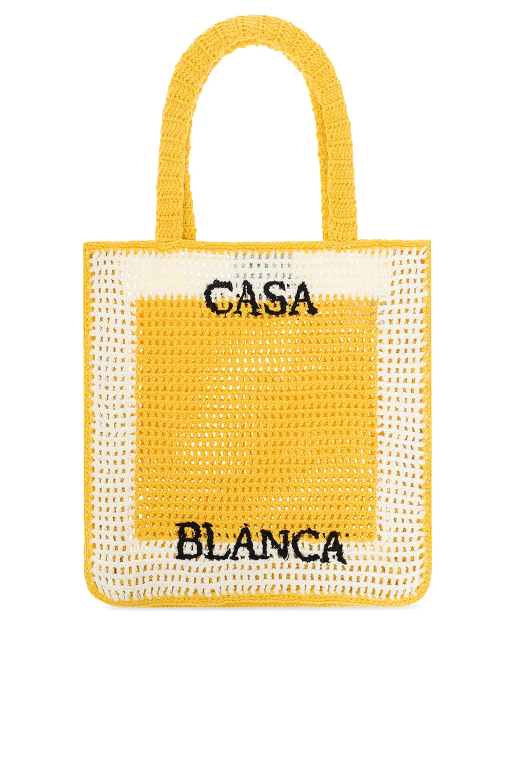 YELLOW  Shopper bag with logo