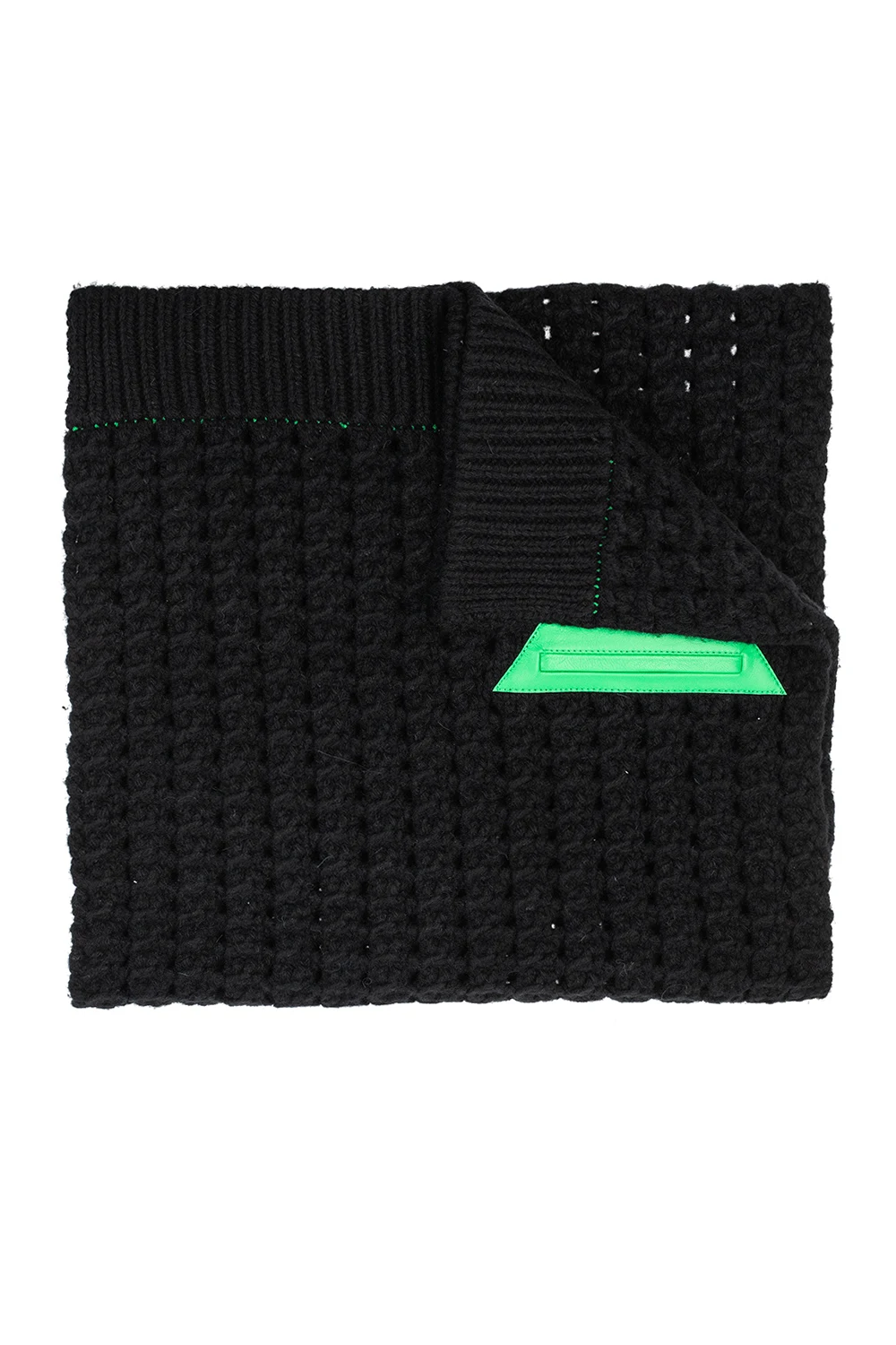 BLACK Wool scarf