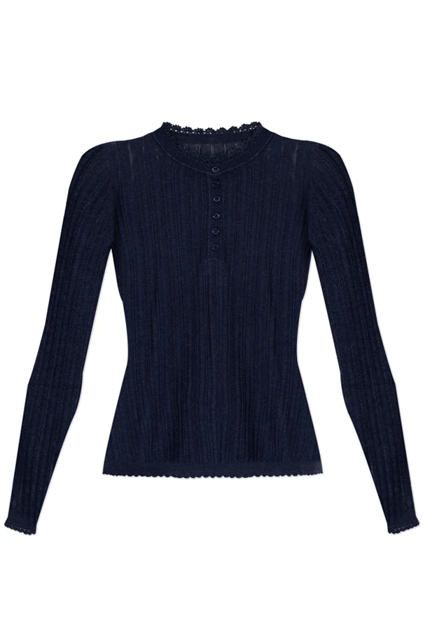 GRANATOWY Top `Delia`