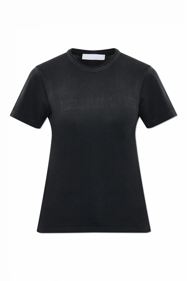 SCHWARZ T-Shirt mit Logo