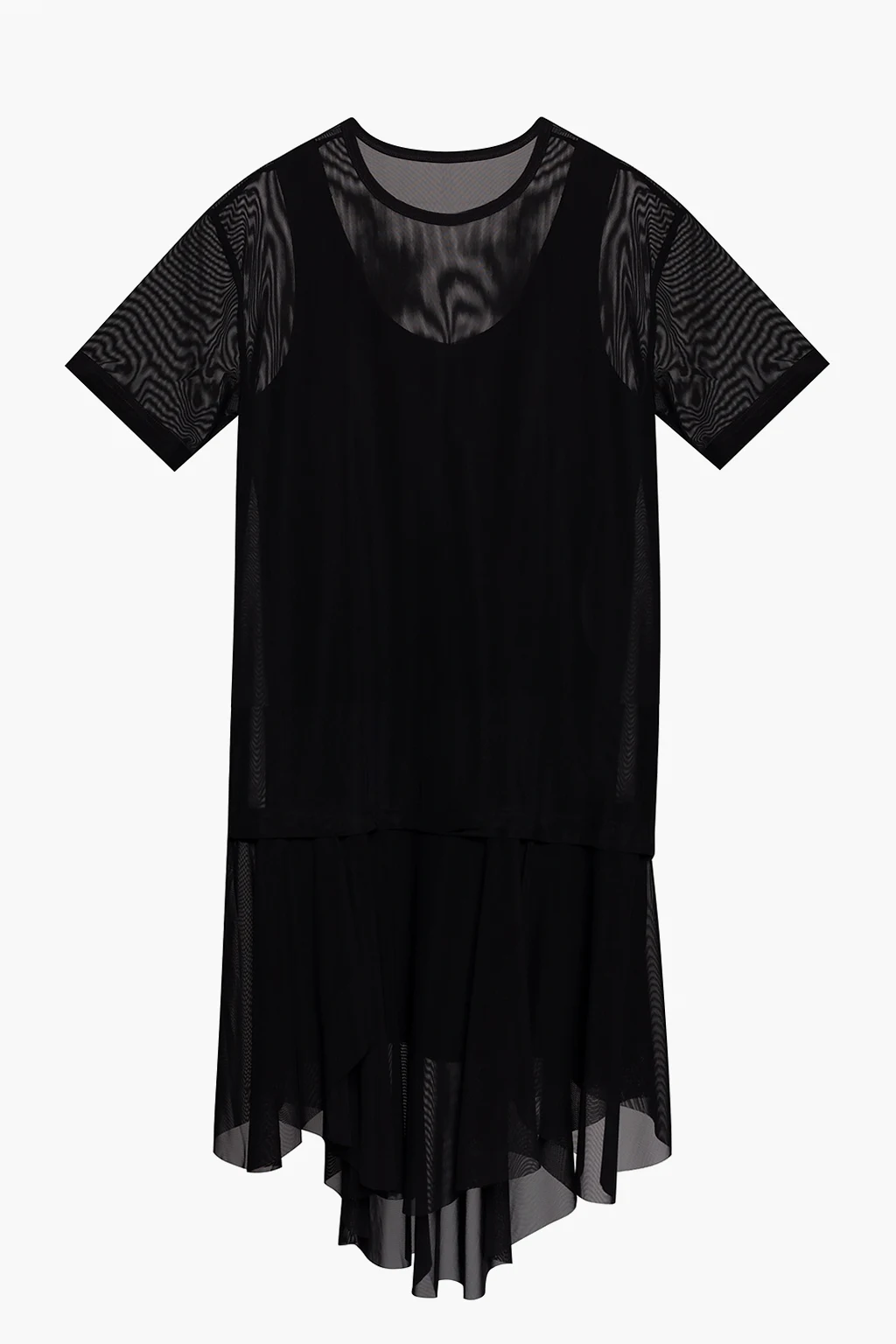 BLACK Short-sleeved dress