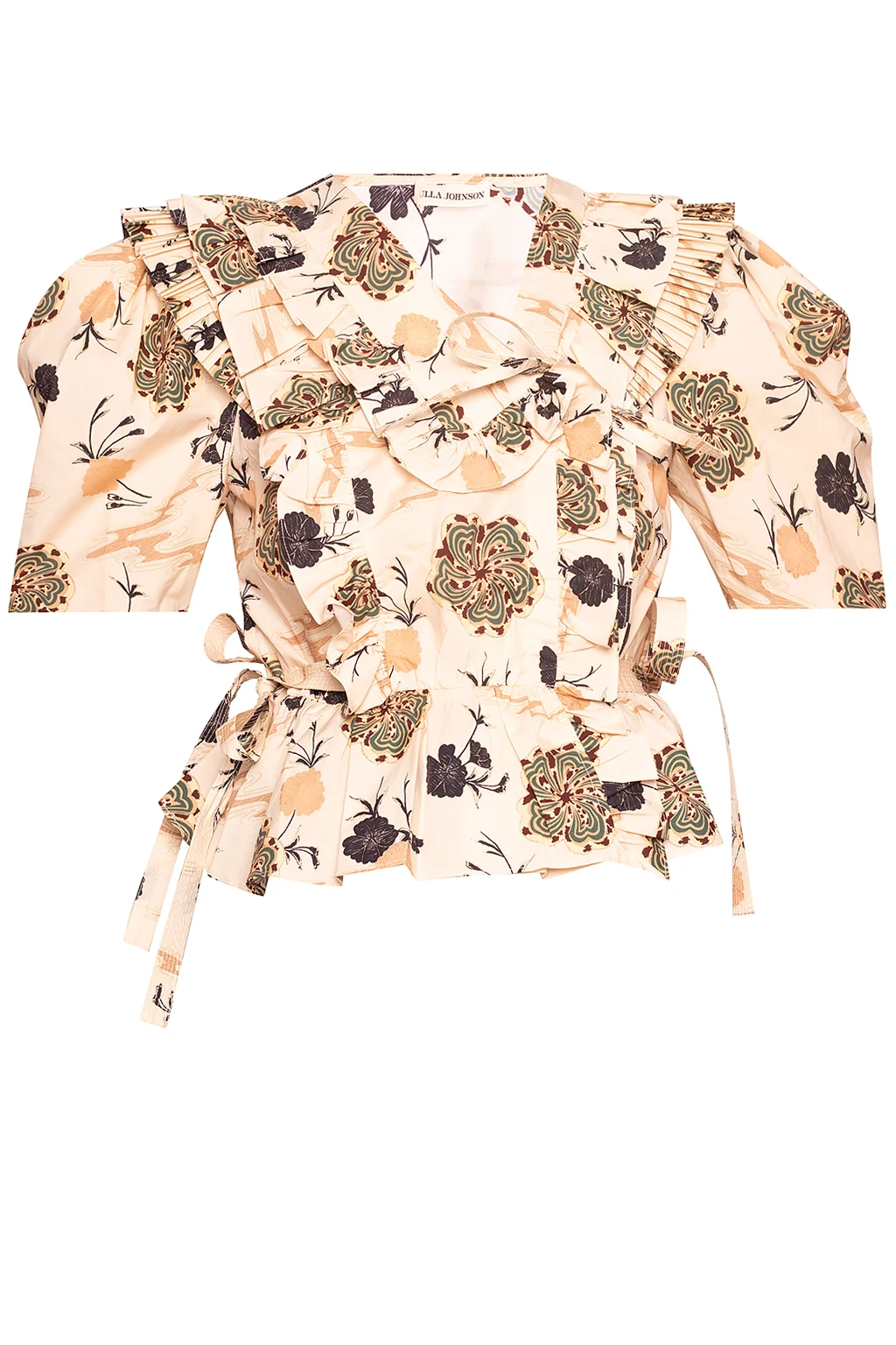 beige ‘Amata’ patterned top