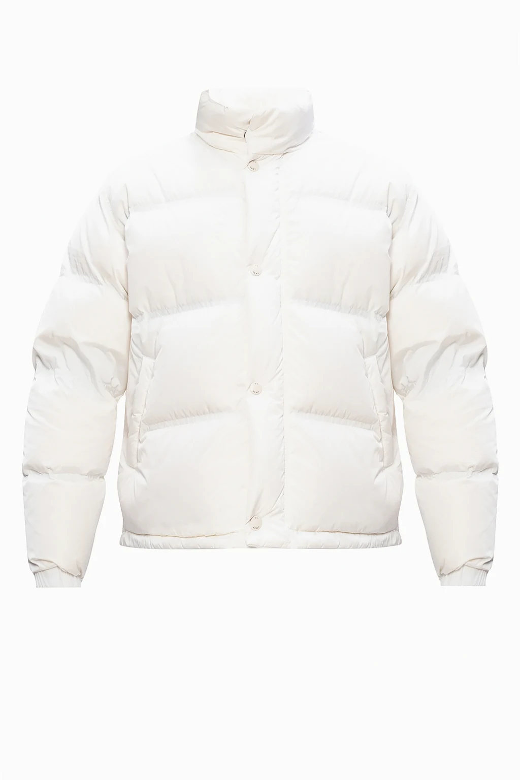 Down jacket with rabbit fur