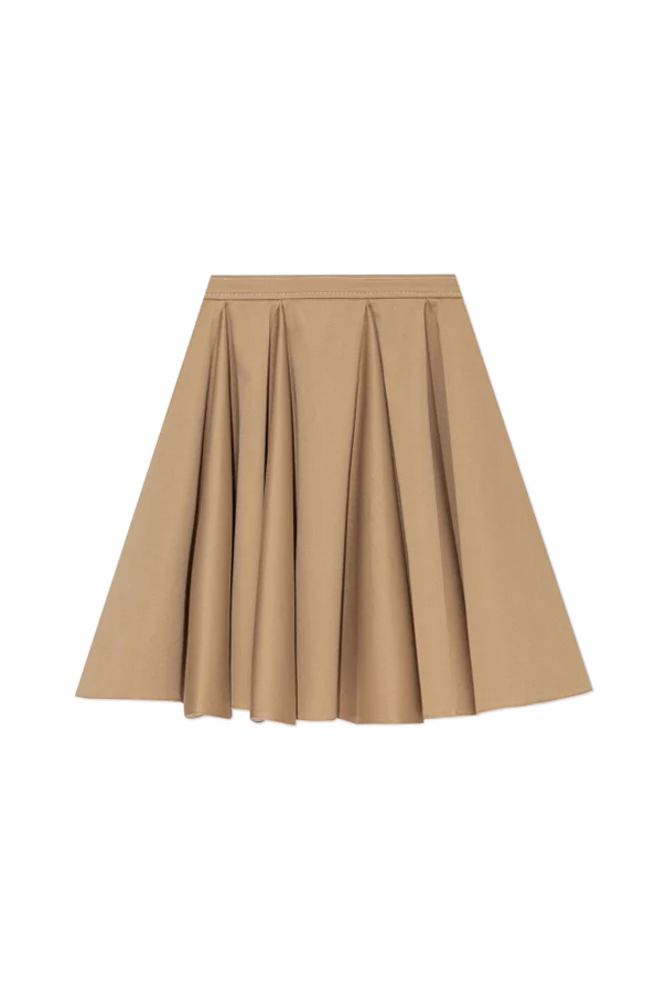 BEIGE Plissierter Rock