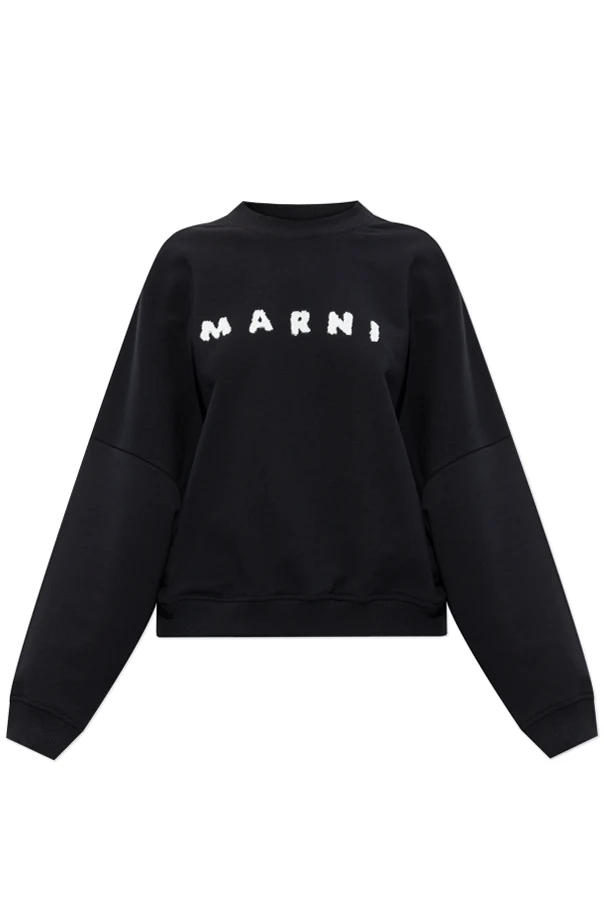 SCHWARZ Sweatshirt mit Logo