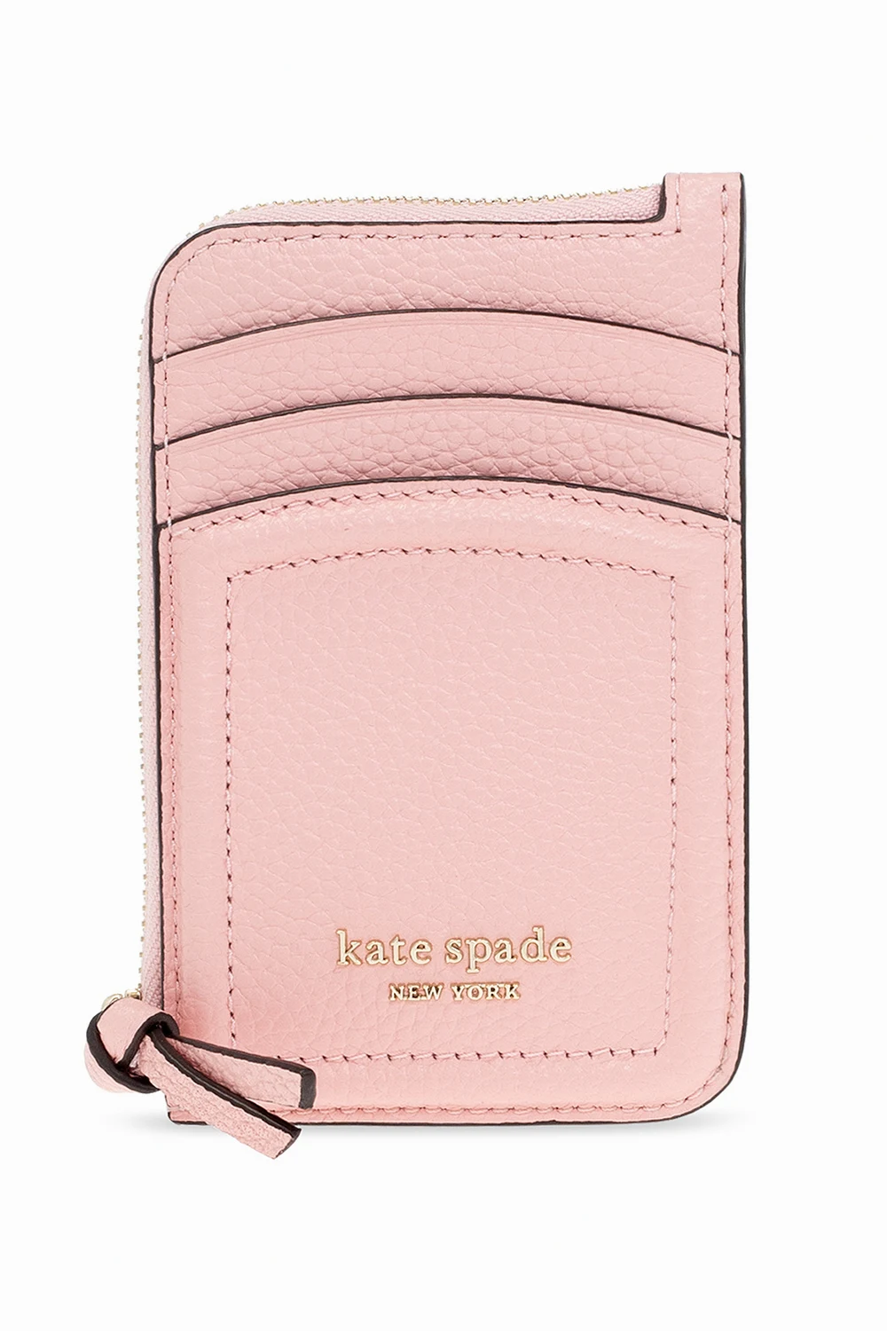 PINK ‘Knott’ card case with logo
