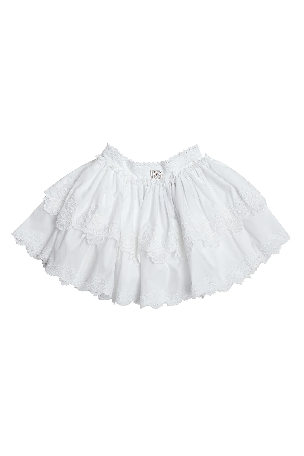 Lace trim skirt
