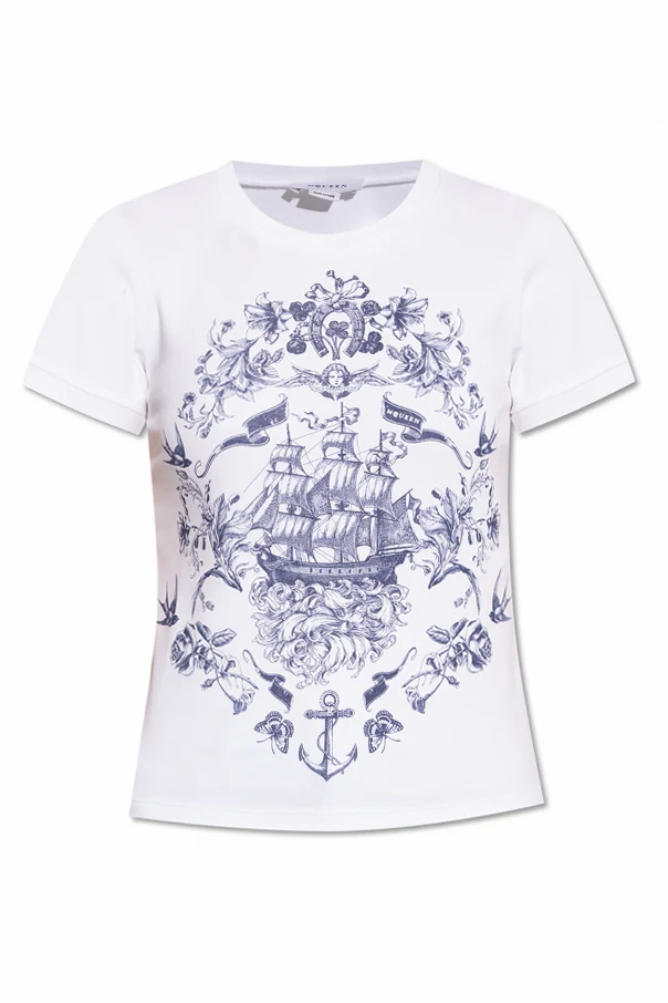 BIAŁY  T-shirt z nadrukiem