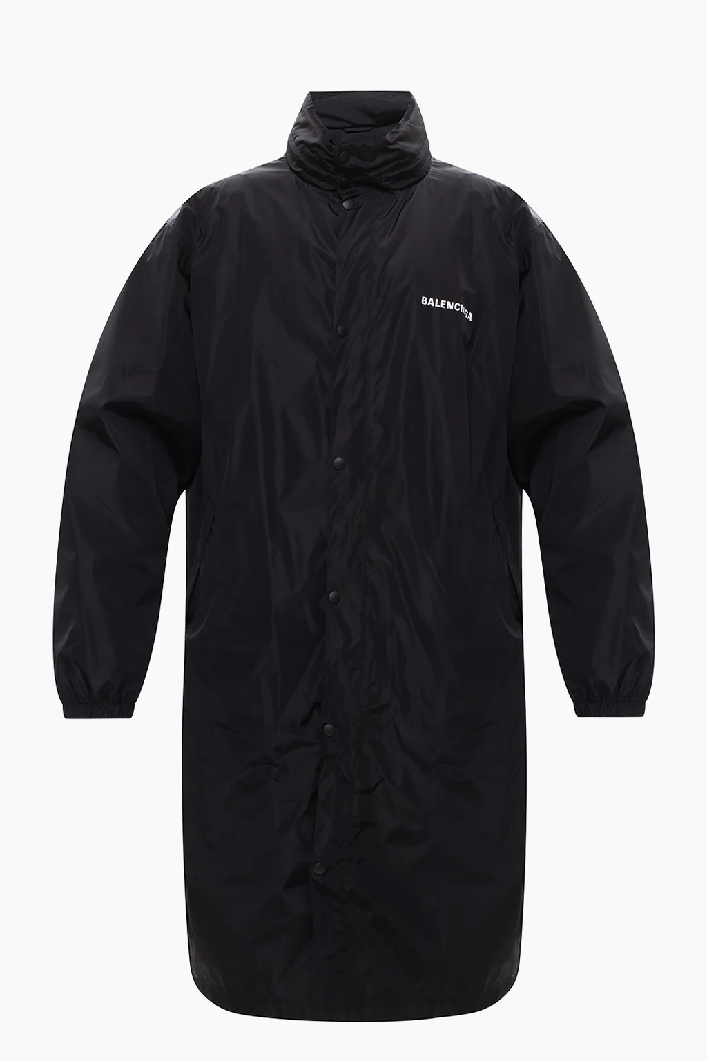 Coat with logo