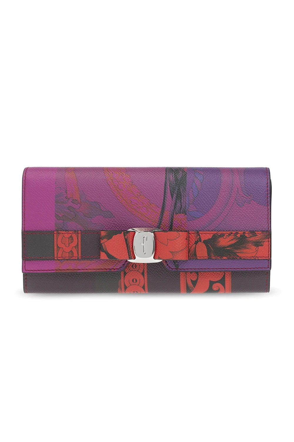 Wallet with floral motif