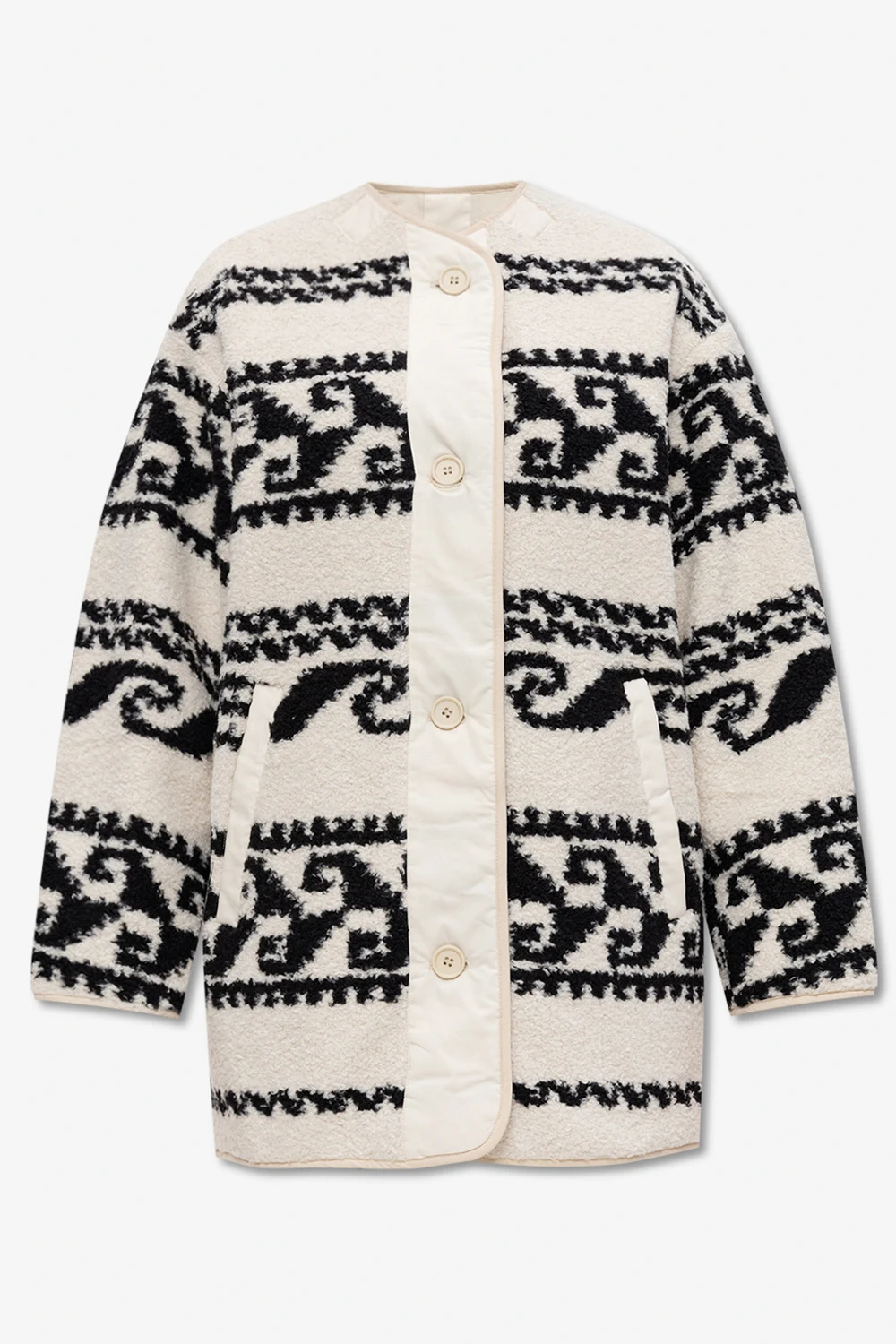 cream 'Himemma’ reversible jacket